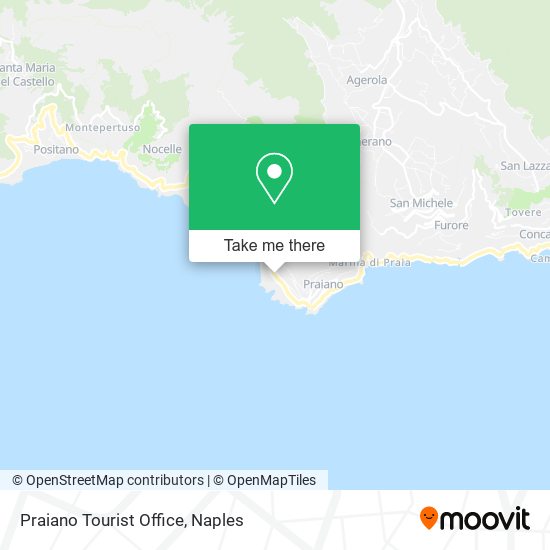 Praiano Tourist Office map