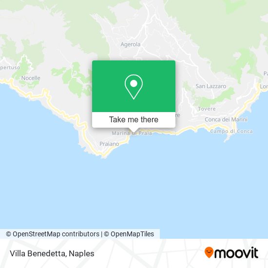 Villa Benedetta map