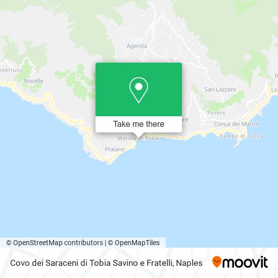 Covo dei Saraceni di Tobia Savino e Fratelli map