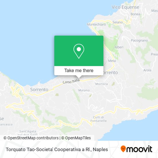 Torquato Tao-Societa' Cooperativa a Rl. map
