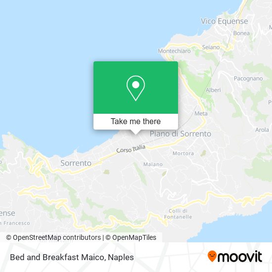 Bed and Breakfast Maico map