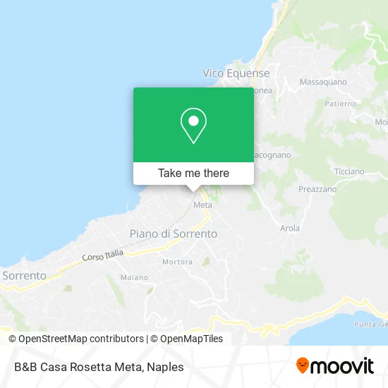 B&B Casa Rosetta Meta map