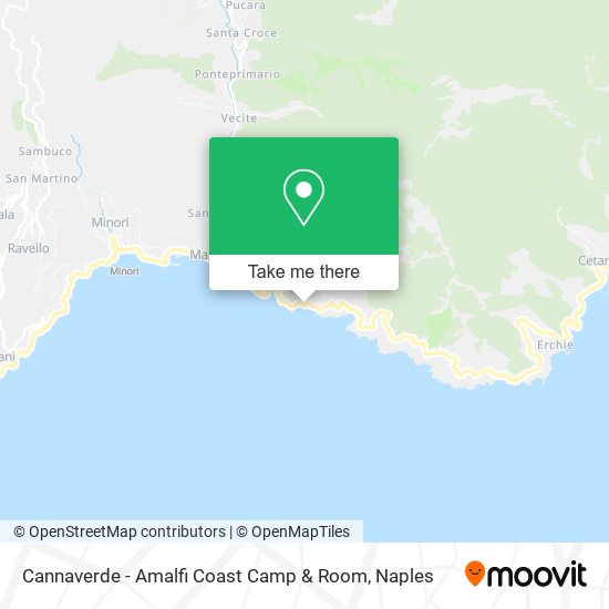 Cannaverde - Amalfi Coast Camp & Room map