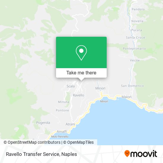 Ravello Transfer Service map