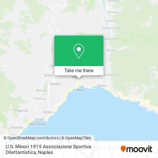 U.S. Minori 1919 Associazione Sportiva Dilettantistica map