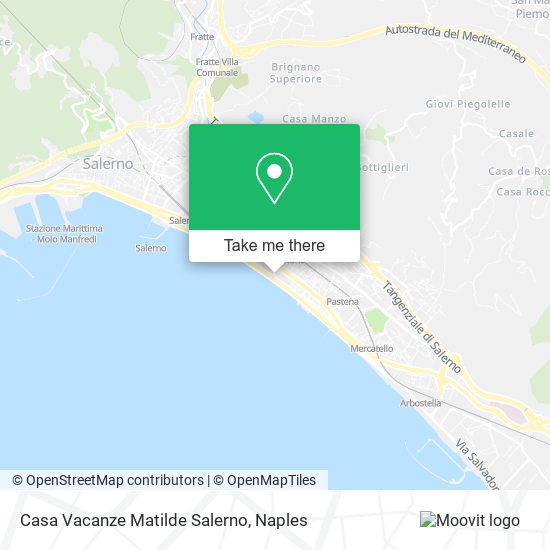 Casa Vacanze Matilde Salerno map