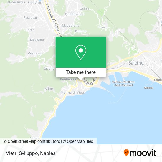 Vietri Sviluppo map