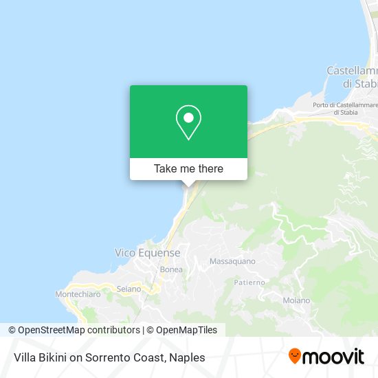 Villa Bikini on Sorrento Coast map