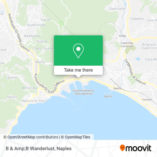 B & Amp;B Wanderlust map