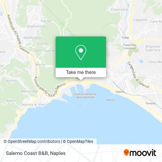 Salerno Coast B&B map