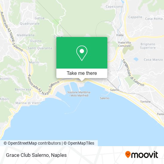 Grace Club Salerno map