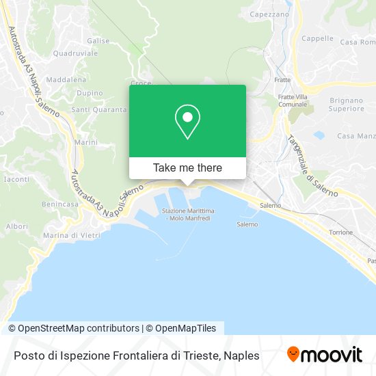 Posto di Ispezione Frontaliera di Trieste map