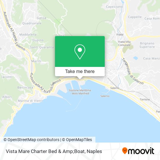 Vista Mare Charter Bed & Amp;Boat map