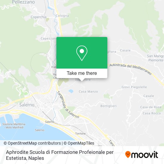 Aphrodite Scuola di Formazione Profeionale per Estetista map