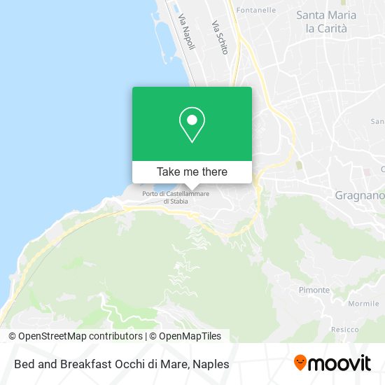 Bed and Breakfast Occhi di Mare map