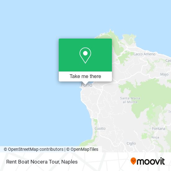 Rent Boat Nocera Tour map