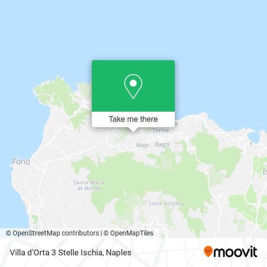 Villa d'Orta 3 Stelle Ischia map