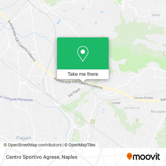 Centro Sportivo Agrese map