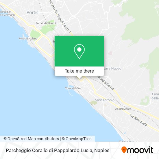 Parcheggio Corallo di Pappalardo Lucia map
