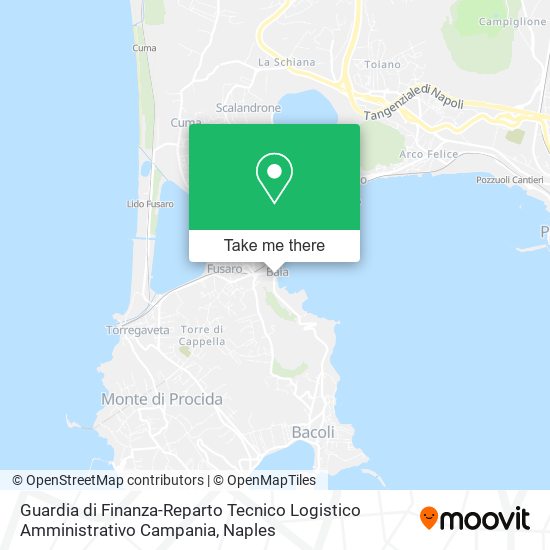 Guardia di Finanza-Reparto Tecnico Logistico Amministrativo Campania map