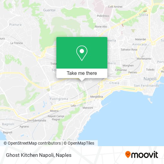 Ghost Kitchen Napoli map