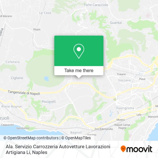 Ala. Servizio Carrozzeria Autovetture Lavorazioni Artigiana Li map