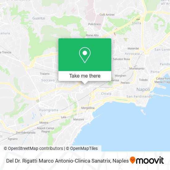Del Dr. Rigatti Marco Antonio-Clinica Sanatrix map