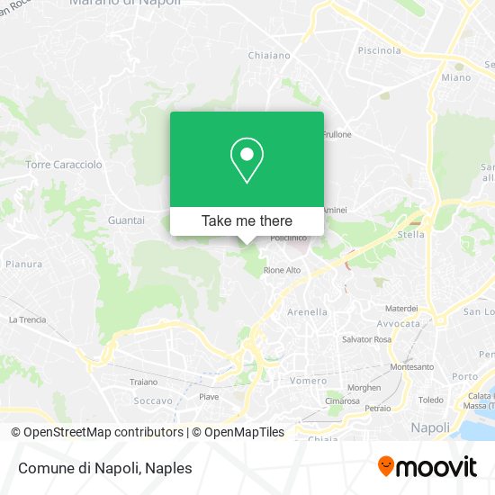 Comune di Napoli map