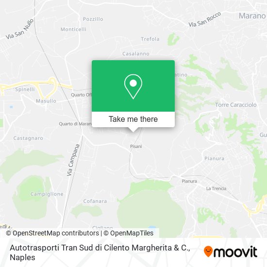 Autotrasporti Tran Sud di Cilento Margherita & C. map