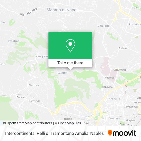 Intercontinental Pelli di Tramontano Amalia map
