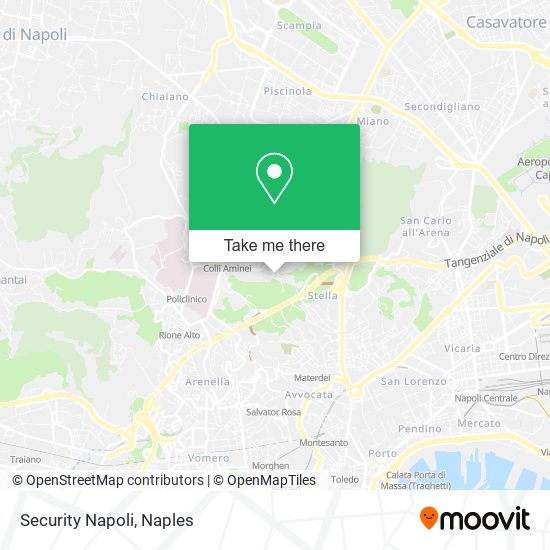 Security Napoli map