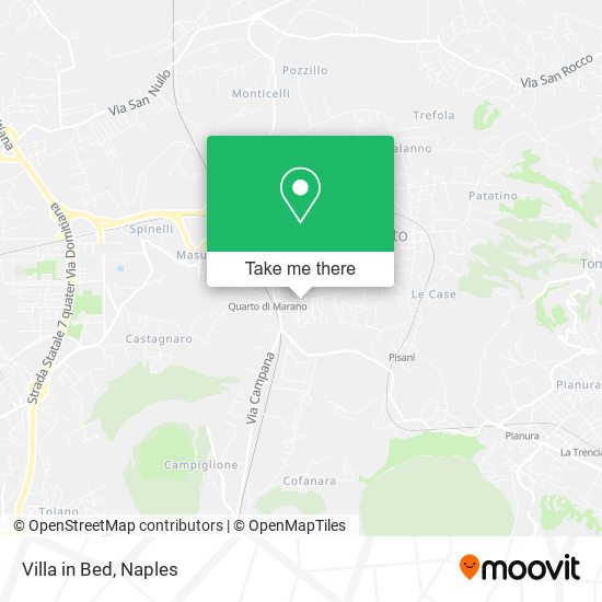 Villa in Bed map