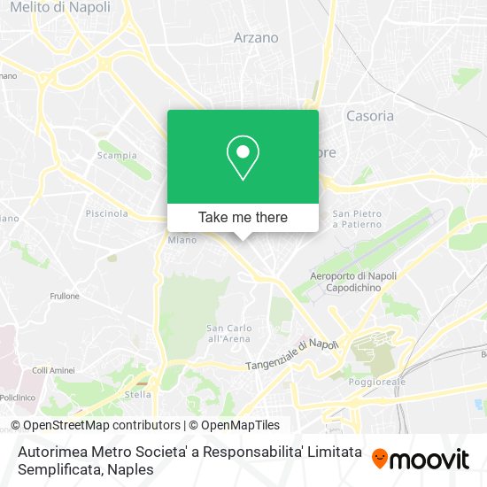 Autorimea Metro Societa' a Responsabilita' Limitata Semplificata map