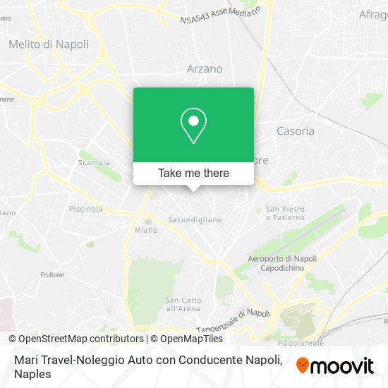 Mari Travel-Noleggio Auto con Conducente Napoli map