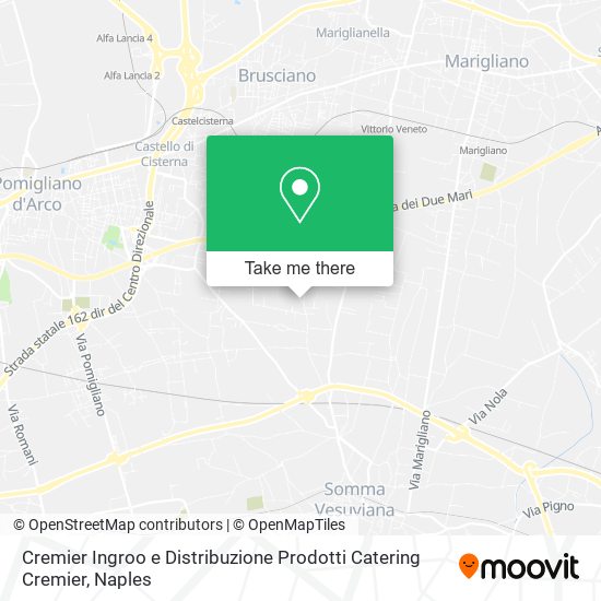 Cremier Ingroo e Distribuzione Prodotti Catering Cremier map