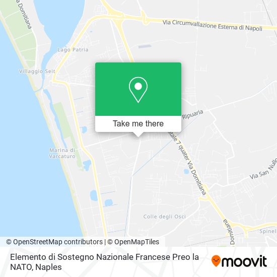 Elemento di Sostegno Nazionale Francese Preo la NATO map