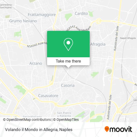 Volando il Mondo in Allegria map