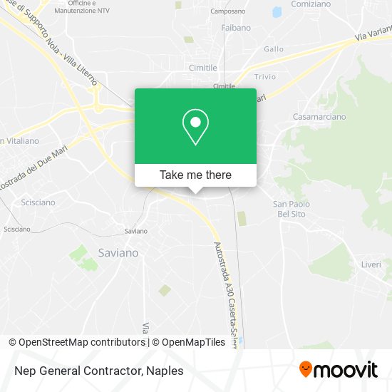 Nep General Contractor map