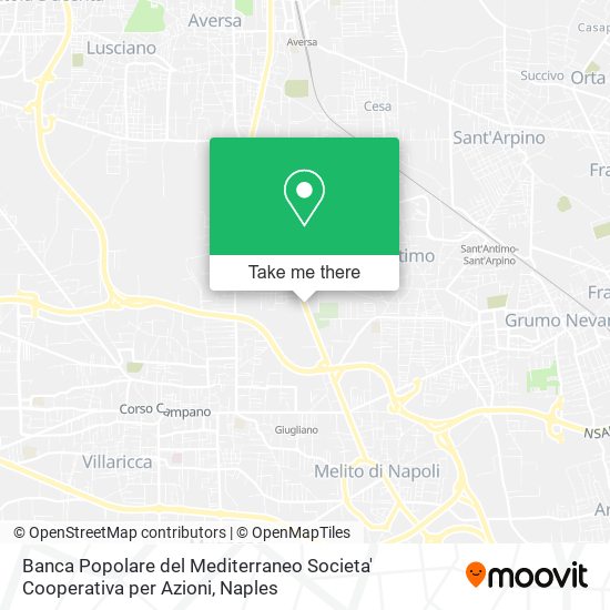 Banca Popolare del Mediterraneo Societa' Cooperativa per Azioni map
