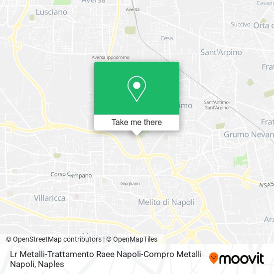 Lr Metalli-Trattamento Raee Napoli-Compro Metalli Napoli map