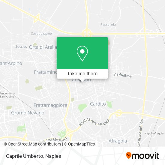 Caprile Umberto map