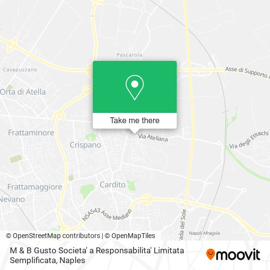 M & B Gusto Societa' a Responsabilita' Limitata Semplificata map