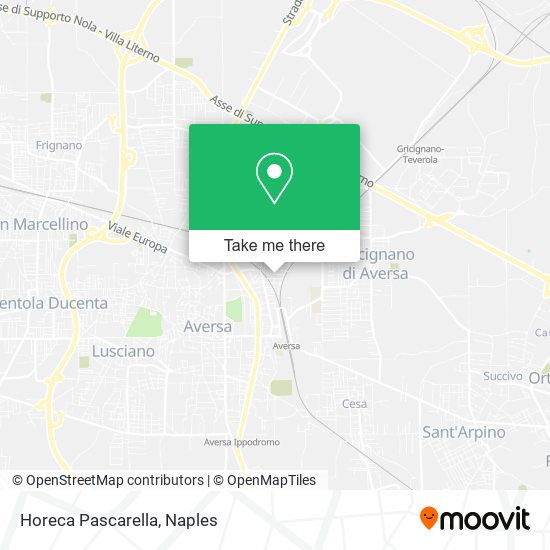 Horeca Pascarella map