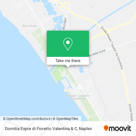 Domitia Expre di Fioretto Valentina & C map