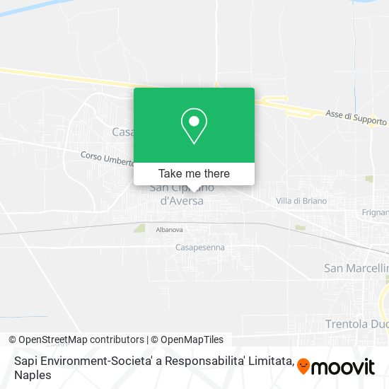 Sapi Environment-Societa' a Responsabilita' Limitata map