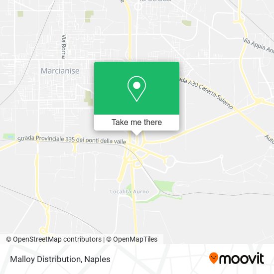 Malloy Distribution map