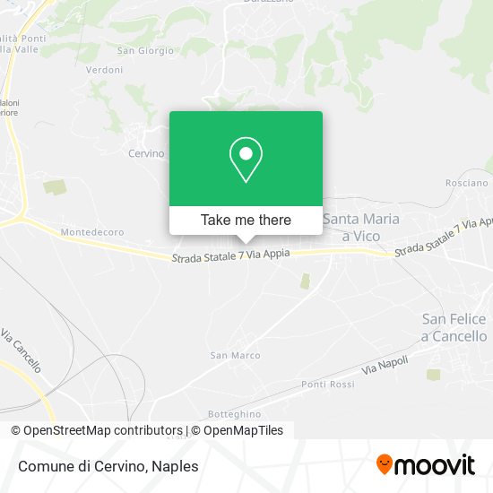 Comune di Cervino map