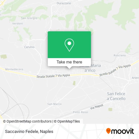 Saccavino Fedele map
