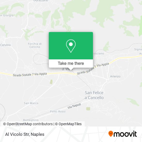 Al Vicolo Str map