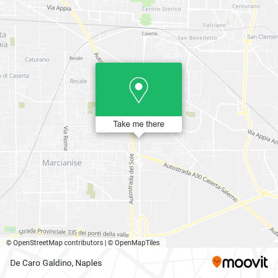 De Caro Galdino map